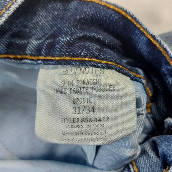 Bluenotes Jeans Slim Straight Medium Wash 31/34 - Picture 6 of 11